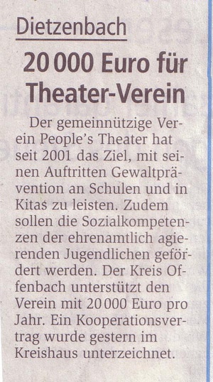 Offenbach Post vom 15.10.2008