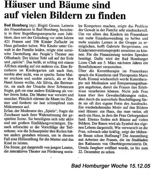 Bad Homburger Woche vom 15.12.2005