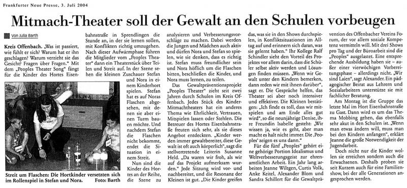 Frankfurter Neue Presse vom 03.07.2004