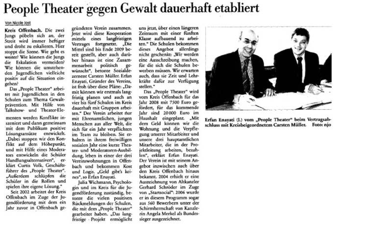 Frankfurter Neue Presse vom 17.10.2008