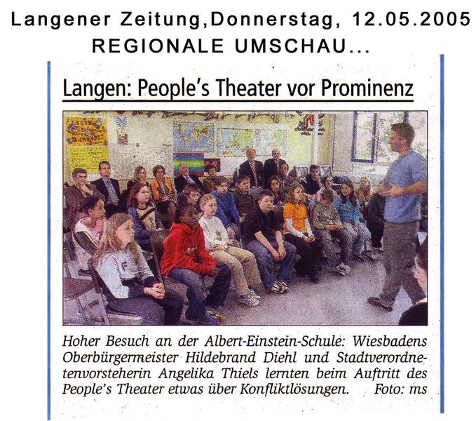 Langener Zeitung vom 12.05.2005