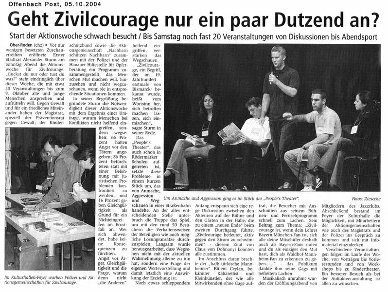 Offenbach Post vom 05.10.2004