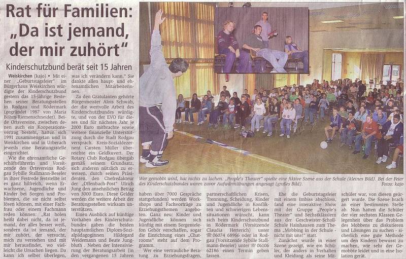 Offenbach Post vom 06.10.2006