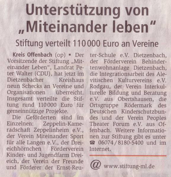 Offenbach Post vom 09.08.2004