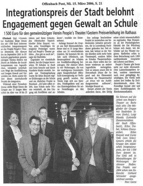 Offenbach Post 15.03.2006