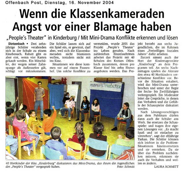 Offenbach Post vom 16.11.2004