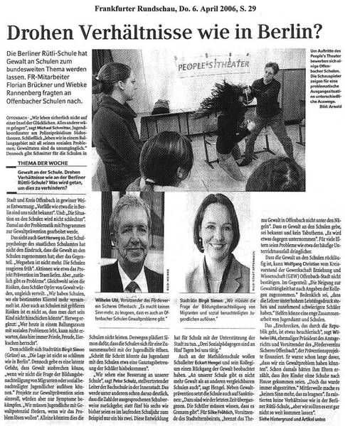 Frankfurter Rundschau vom 06.04.2006