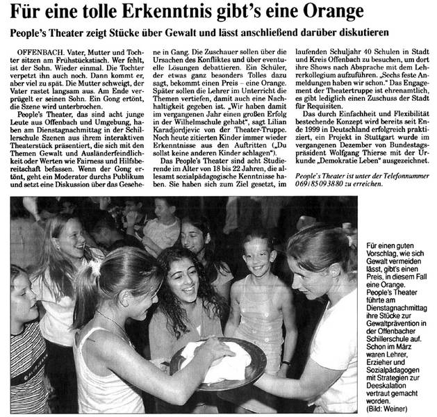 Frankfurter Rundschau vom 29.08.2002