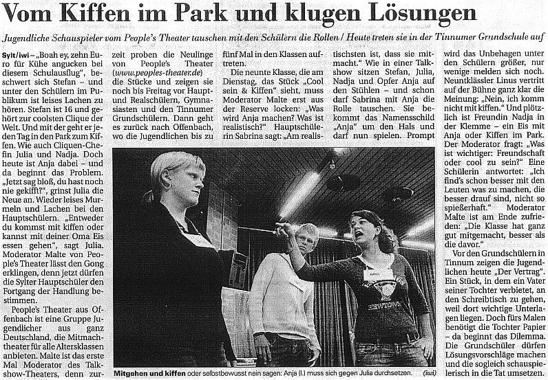 Sylter Nachrichten vom 24.08.2006